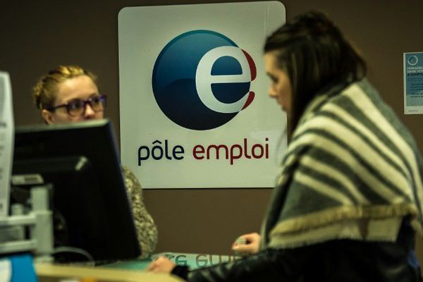 Une agence Pôle Emploi à Lille.