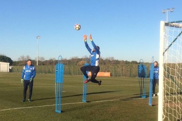 L'entraînement des gardiens du MHSC - 6 janvier 2016