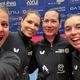 Camille Lutz, Olga Mikhaylova (coach), Polina Mikhailova et Linda Bergström, du tennis de table de Saint-Quentin, accéderont aux demi-finales de la Ligue des champions.