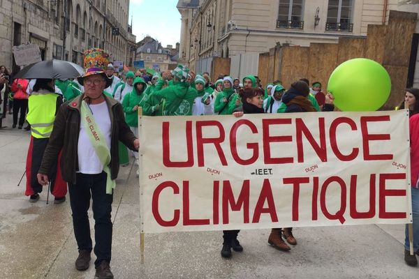 Une nouvelle marche pour défendre le climat a eu lieu à Dijon dimanche 17 mars 2019. 