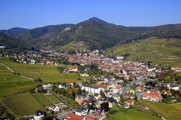 Ciel d'Alsace, au-dessus de Ribeauvillé.