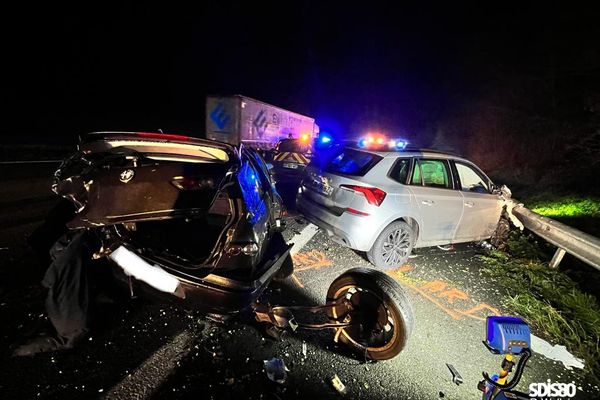 Un enfant est décédé parmi les trois victimes de l'accident de la A1 au niveau d'Herbécourt (Somme).