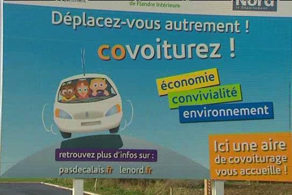 17 aires de covoiturage sont en service dans le Nord Pas-de-Calais, elles seront 162 pour 6 000 places en 2025