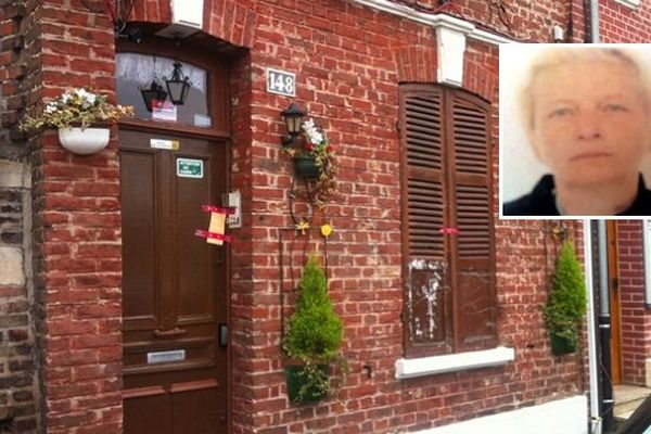 Le corps a été retrouvé dans la cour de cette maison, rue Saint-Acheul à Amiens.