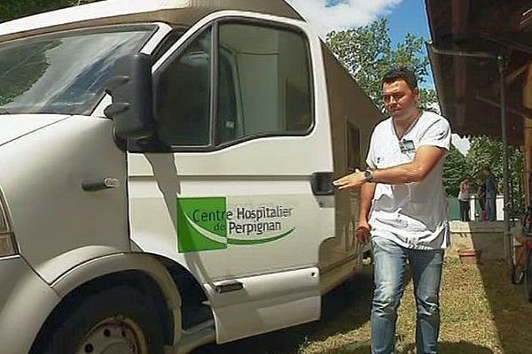 Un camping-car a été mis en place par le centre hospitalier de Perpignan, pour améliorer le dépistage des hépatites. 