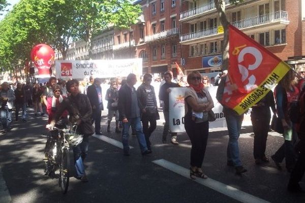 La manifestation sur les boulevards