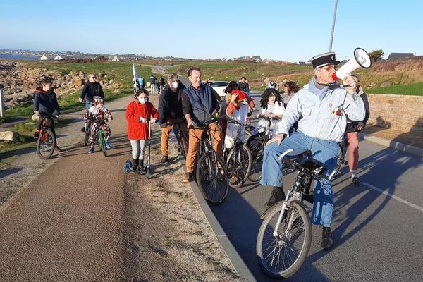 Eric Hervé, comédien professionnel, à Lampaul-Plouarzel (Finistère), le 22 février 2021