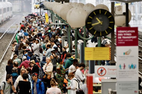 Sur l'un des quais de la gare du Nord vendredi 26 juillet.