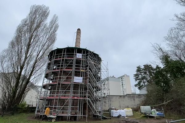 Le plus grand four de la manufacture Haviland est en rénovation, le 22 février 2024, en Haute-Vienne.