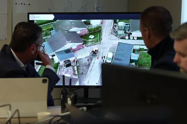 Une opération de déminage est en cours ce lundi 20 mai 2024 dans le quartier de Fort Nieulay à Calais.