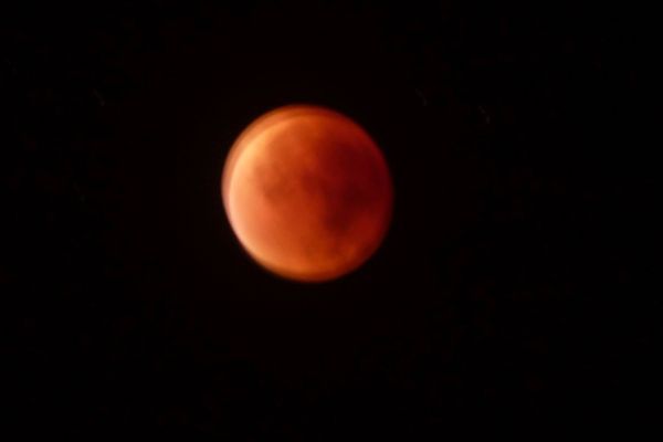 Eclipse de lune à Sète