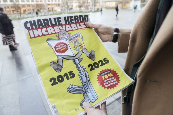 La une du numéro 1694 de Charlie Hebdo daté du 7 janvier 2025.