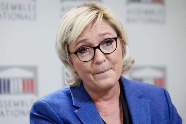 Marine Le Pen à l'Assemblée nationale, le 25 septembre 2017.