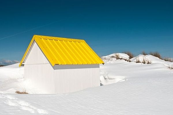 Les cabines de Gouville-sur-mer (Manche)