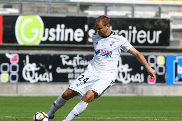 Mathieu Bodmer le 22 juillet 2017 lors d'un match amical contre Stoke City.