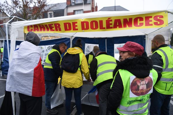 Cahier de doléances des Gilets jaunes le 12 janvier 2019 à Bourges.