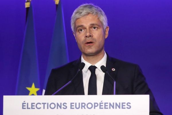 Laurent Wauquiez, président du parti Les Républicains, après les résultats des élections européennes.