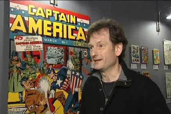 Jean Depelley, co-commissaire de l'exposition "Jack Kirby, le super créateur".