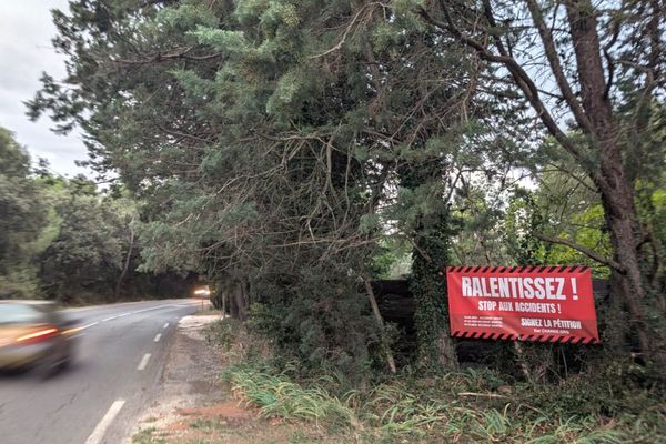 Les Matelles (Hérault) - un collectif a lancé une pétition pour lutter contre les excès de vitesse sur la D.102 entre Les Matelles et Saint-Gély-du-Fesc et qu'elle soit sécurisée - 2024.