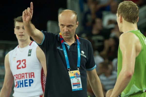 Jurij Zdovc, entraineur équipe nationale de Slovénie. Zagreb. 5.05.2015