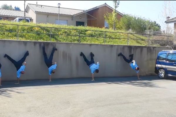 Le Handstandshirtchallenge, un défi lancé dans la gendarmerie de Dordogne