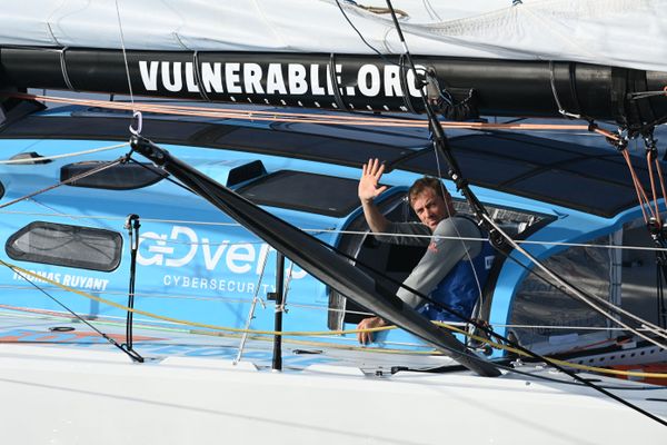 Le skipper Thomas Ruyant dispute son 3e Vendée Globe