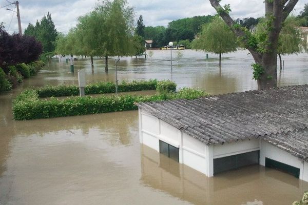 Peyrehorade inondée le 19 juin 2013