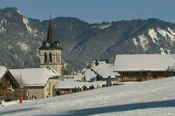 Grand soleil sur Crest-Voland ce 1er janvier