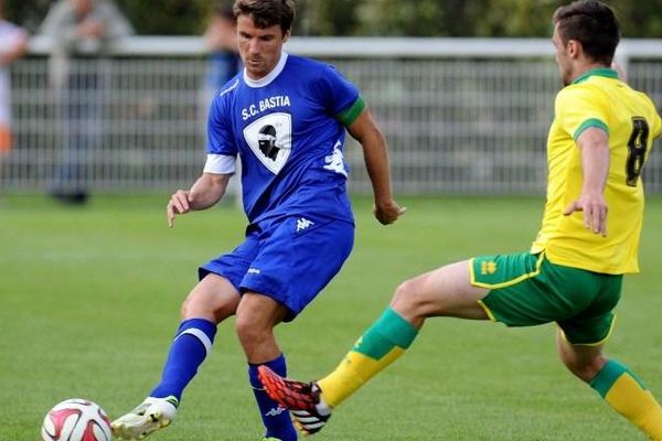 Yannick Cahuzac, en juillet 2014, lors du match amical contre Norwich City.