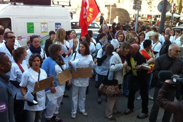 Manifestation du personnel des HCL - 20 septembre 2012