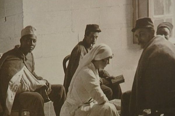 Hôpital militaire installé au château de Chenonceau entre 1914 et 1918