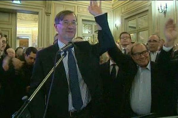 Jean-Michel Houllegatte, réélu maire de Cherbourg-Octeville le 30 mars 2014