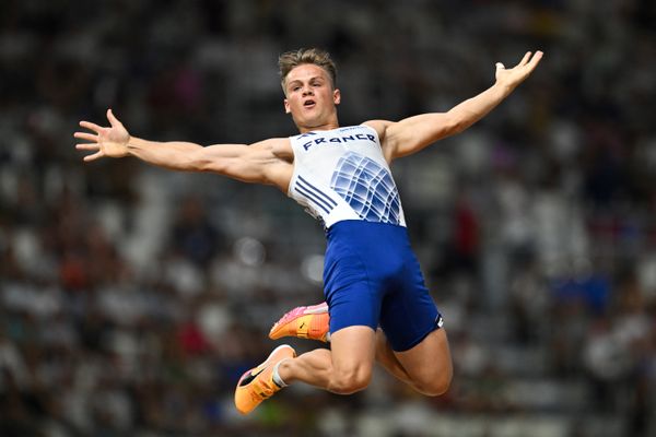 Thibaut Collet aux Mondiaux d'athlétisme à Budapest, le 26 août 2023.