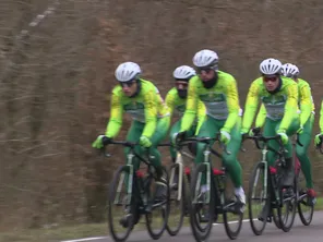 Les coureurs de la Team Philippe Wagner/Bazin à l'entraînement.