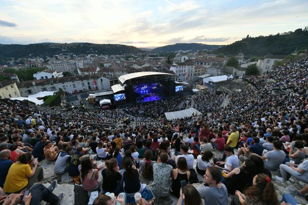 Le théâtre antique de Vienne, en Isère, lors de la 40ème édition du festival.