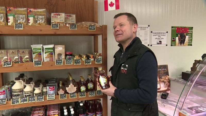 En Haute-Saône, William Joly élève des bisons mais il importe aussi des produits canadiens. c'est un très gros opérateur sur ce marché