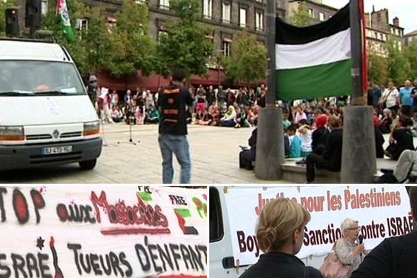 Manifestation Place de la Victoire en soutien aux Palestiniens