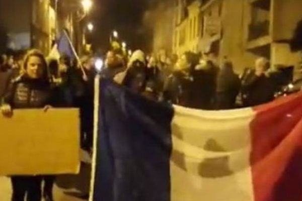 Une manifestation de policiers à Melun, en Seine-et-Marne, le 7 novembre 2016.