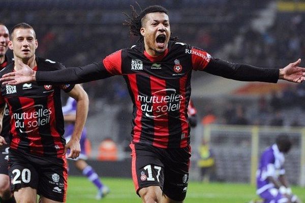 Kévin Anin lors du match contre Toulouse en avril 2013.