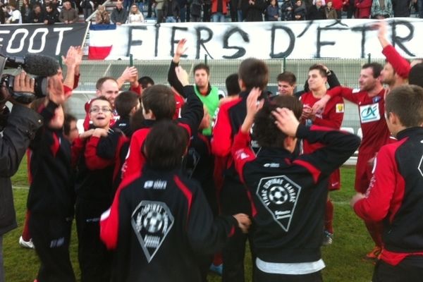 Ytrac, club de DHR, qualifié pour le 8ème tour de la coupe de France de football après sa victoire 1-0 sur Balma (CFA2)