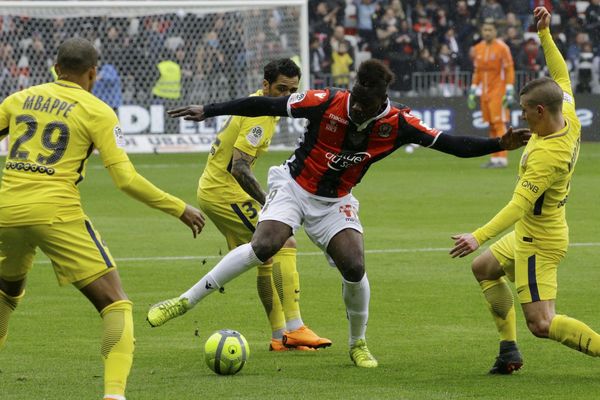 Le match OGC Nice / PSG, le 18 mars 2018.