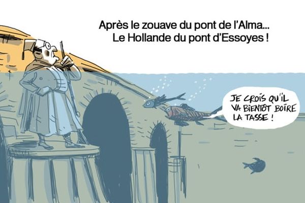 Les crues, vu par notre dessinateur Daniel Casanave.