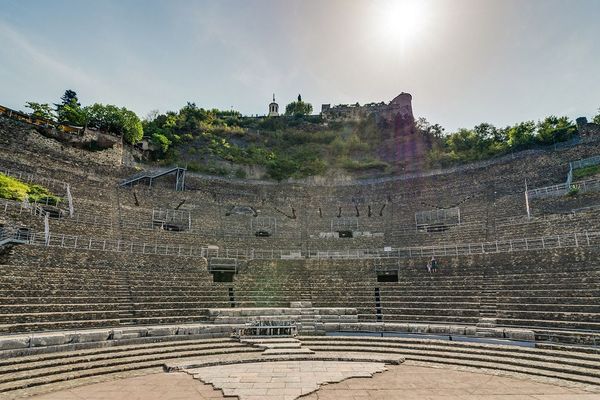 Le Théâtre antique où se déroule le festival Jazz à Vienne, en Isère.