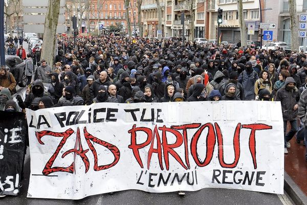 Une manifestation anti-Sivens en 2015 à Toulouse