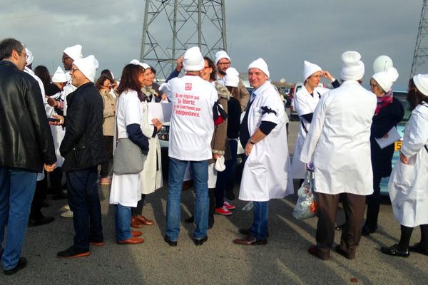 Les médecins manifestent à Reims