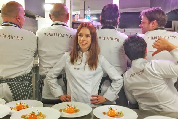 Alexia Savey et les cinq chefs étoilés à St-Benoît (86)