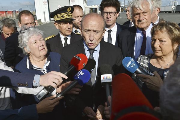 Gérard Collomb à Calais en juin 2017