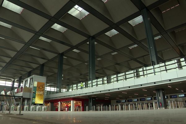 L'intérieur du nouveau terminal 1 de l'aéroport Marseille Provence.