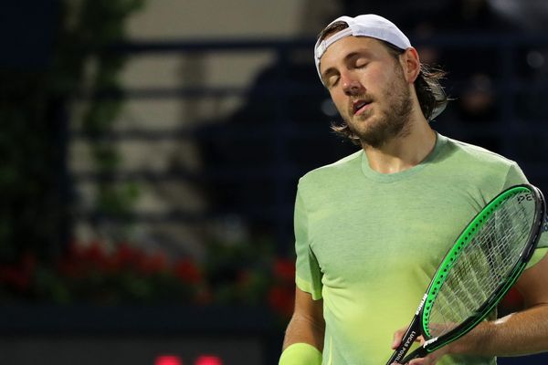 Lucas Pouille, le 3 mars 2018 à Dubai.