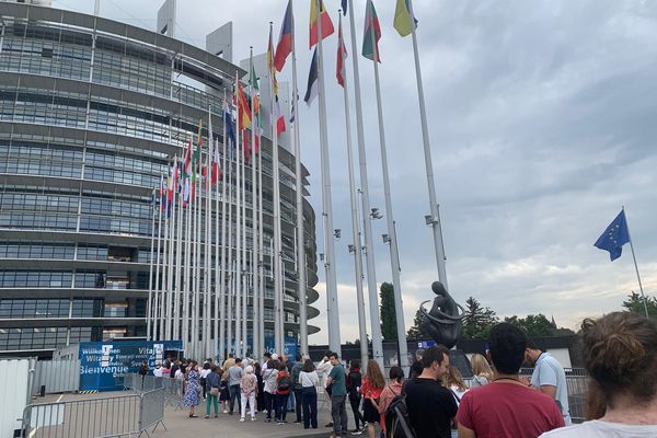 Le public s'est déplacé en nombre pour la soirée électorale au Parlement européen